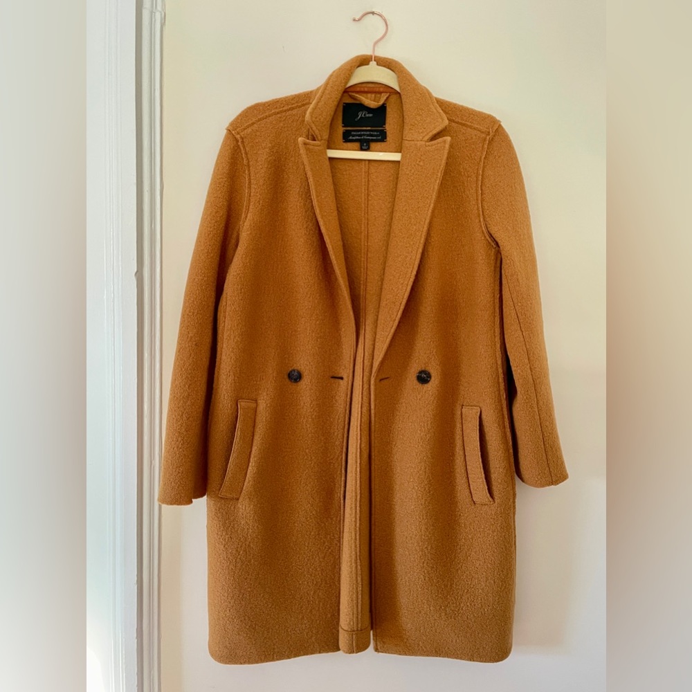 J. Crew Daphne Coat Italian Boiled Wool Size 2